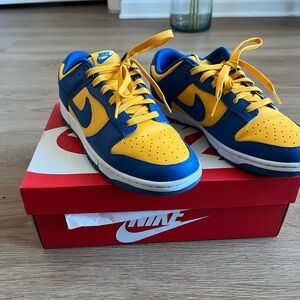 Nike Men's Dunks in Blue and Yellow
